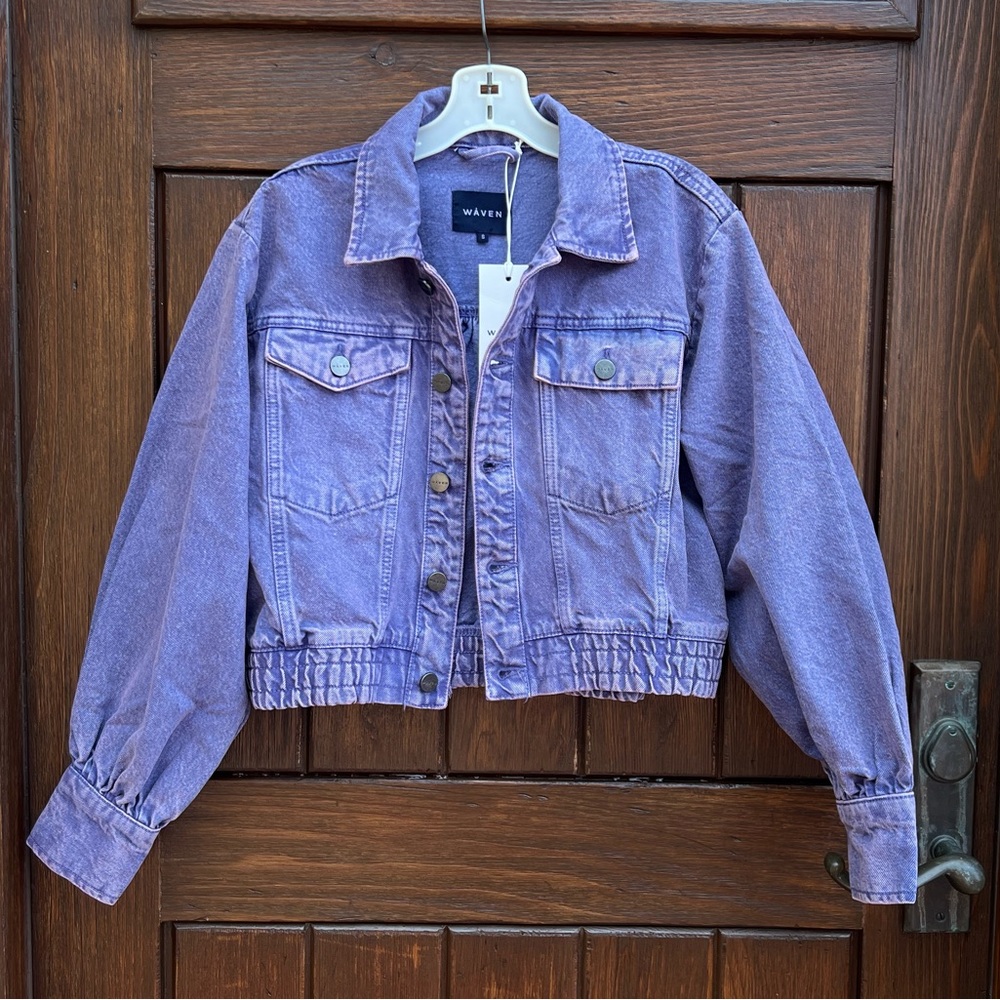 ASOS Waven Cropped Denim Jacket
